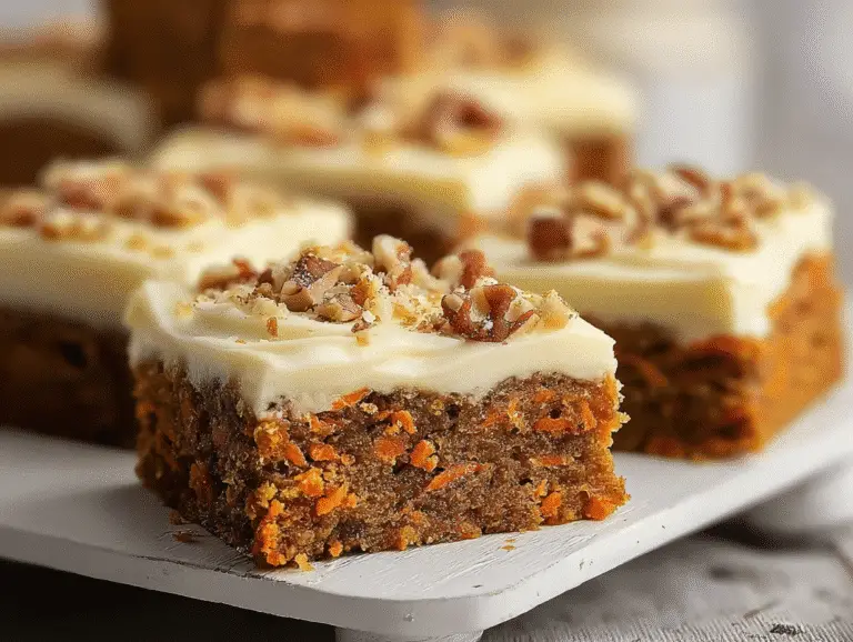 Decadent Carrot Cake Bars