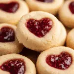 Delectable Heart-Shaped Thumbprint Cookies for Valentine's Day