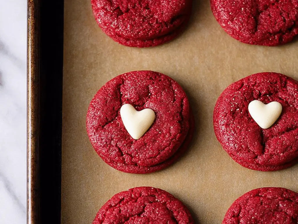 Delicious Red Velvet Sugar Cookies