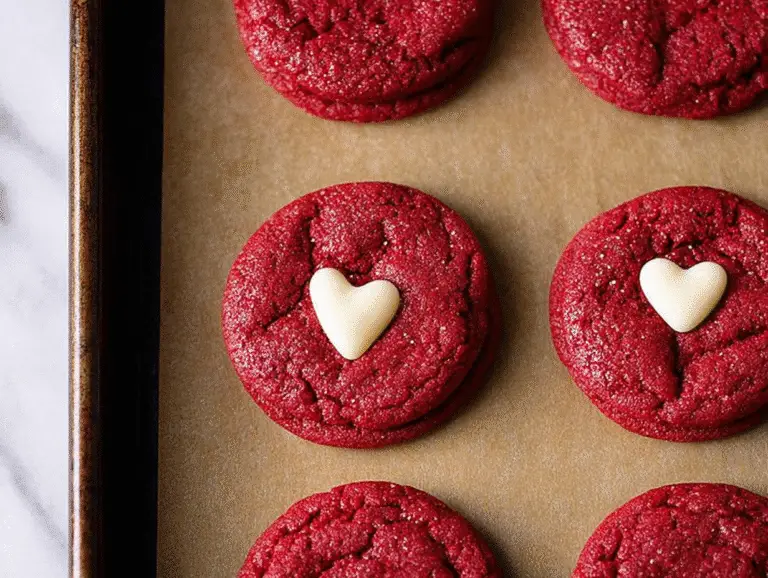 Delicious Red Velvet Sugar Cookies
