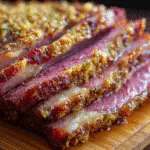 Dijon Mustard and Brown Sugar Glazed Corned Beef
