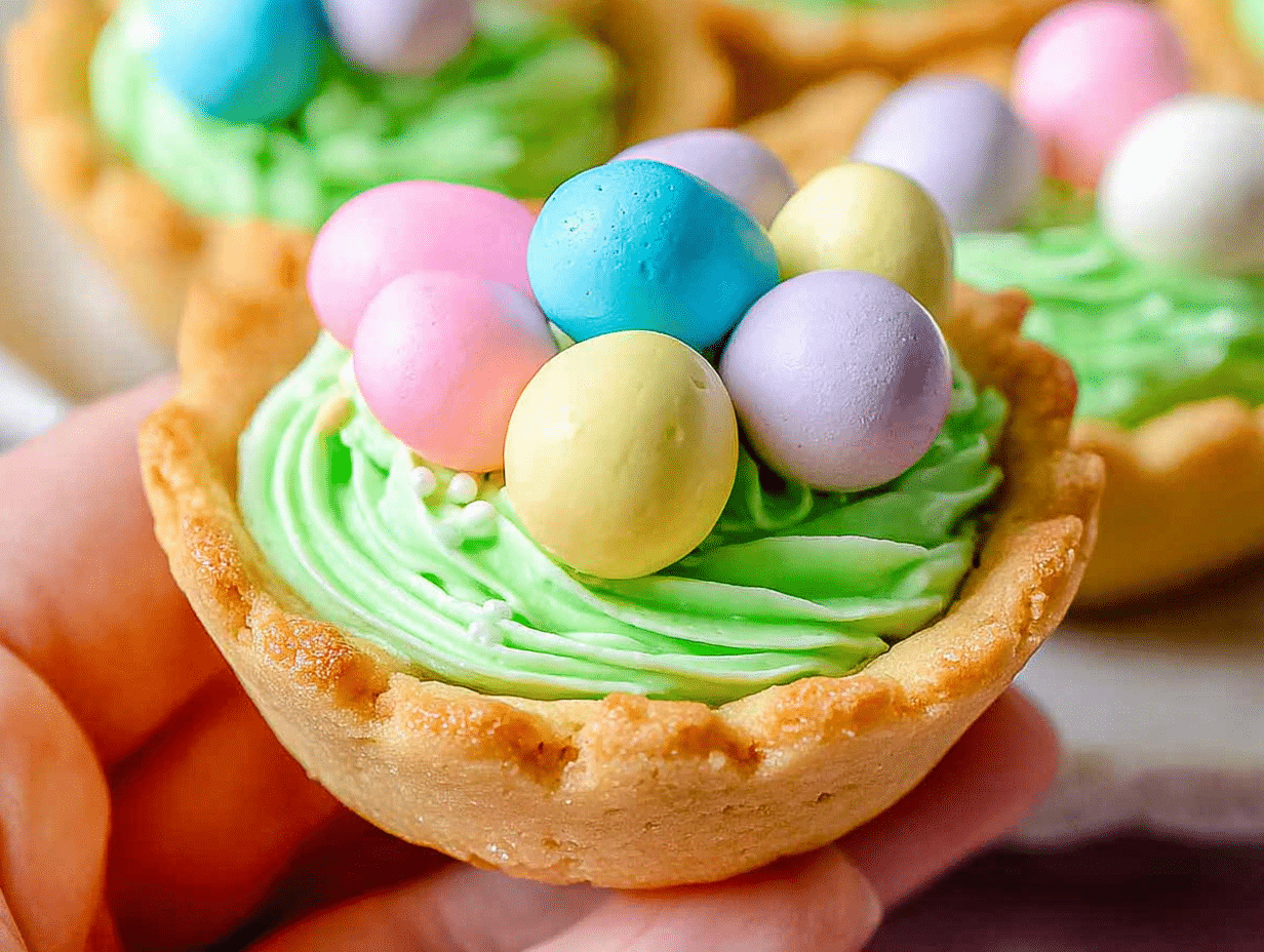 Easter Basket Sugar Cookie Cups