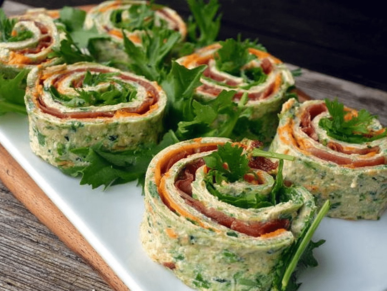 Easy Cheesy Bacon, Lettuce & Tomato Spirals