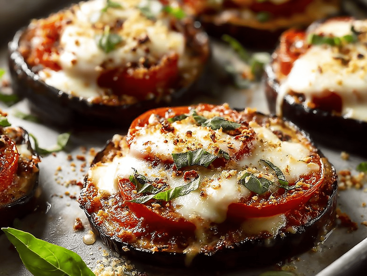 Easy Mini Eggplant Pizza