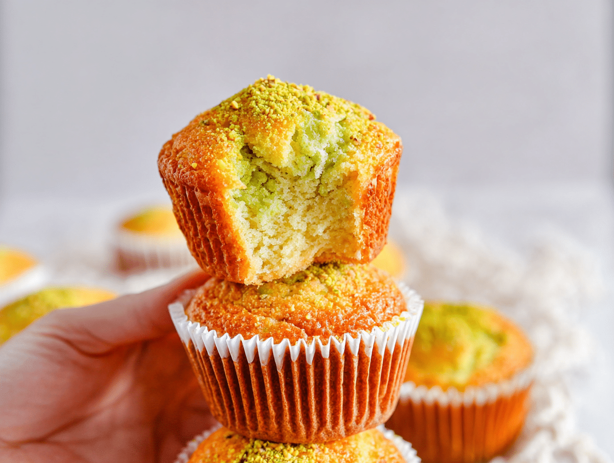 Easy Moist Pistachio Muffin Recipe