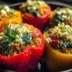 Easy Quinoa and Ground Turkey Stuffed Peppers