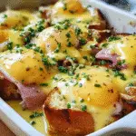 Eggs Benedict Casserole with Hollandaise Sauce