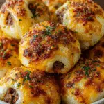 Garlic Parmesan Cheeseburger Bombs
