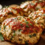 Garlic Parmesan Chicken Meatloaves