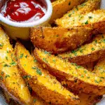 Garlic Parmesan Potato Wedges