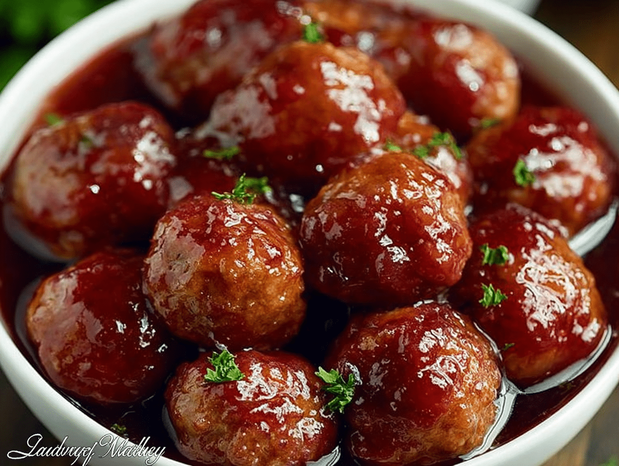 Grape Jelly Meatballs