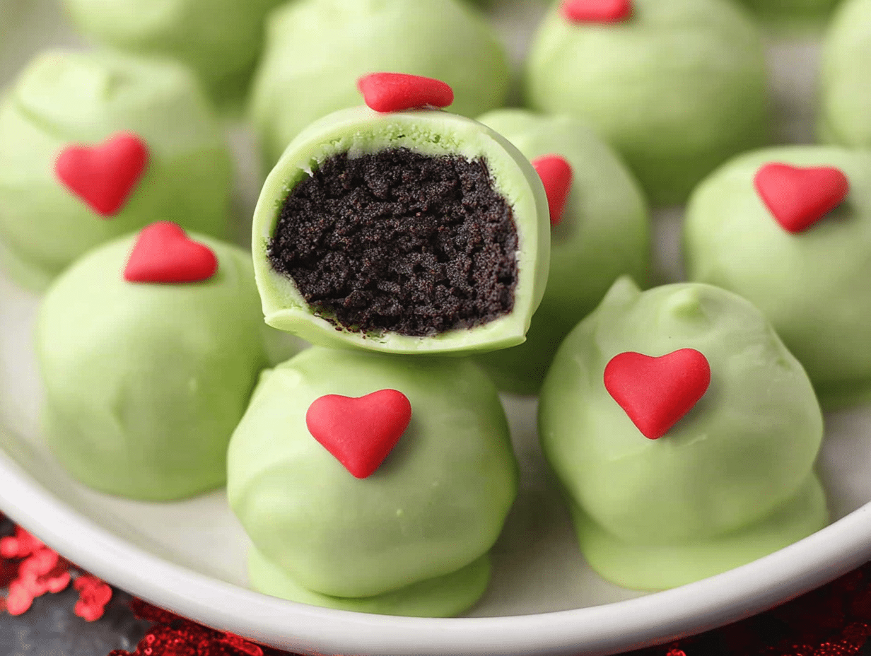 Grinch Oreo Truffles