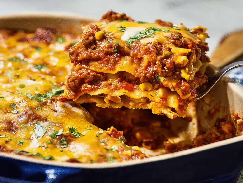 Ground Beef Lasagna Casserole