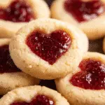 Heart Jam Thumbprint Cookies