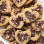 Heart Shaped Chocolate Chip Cookies