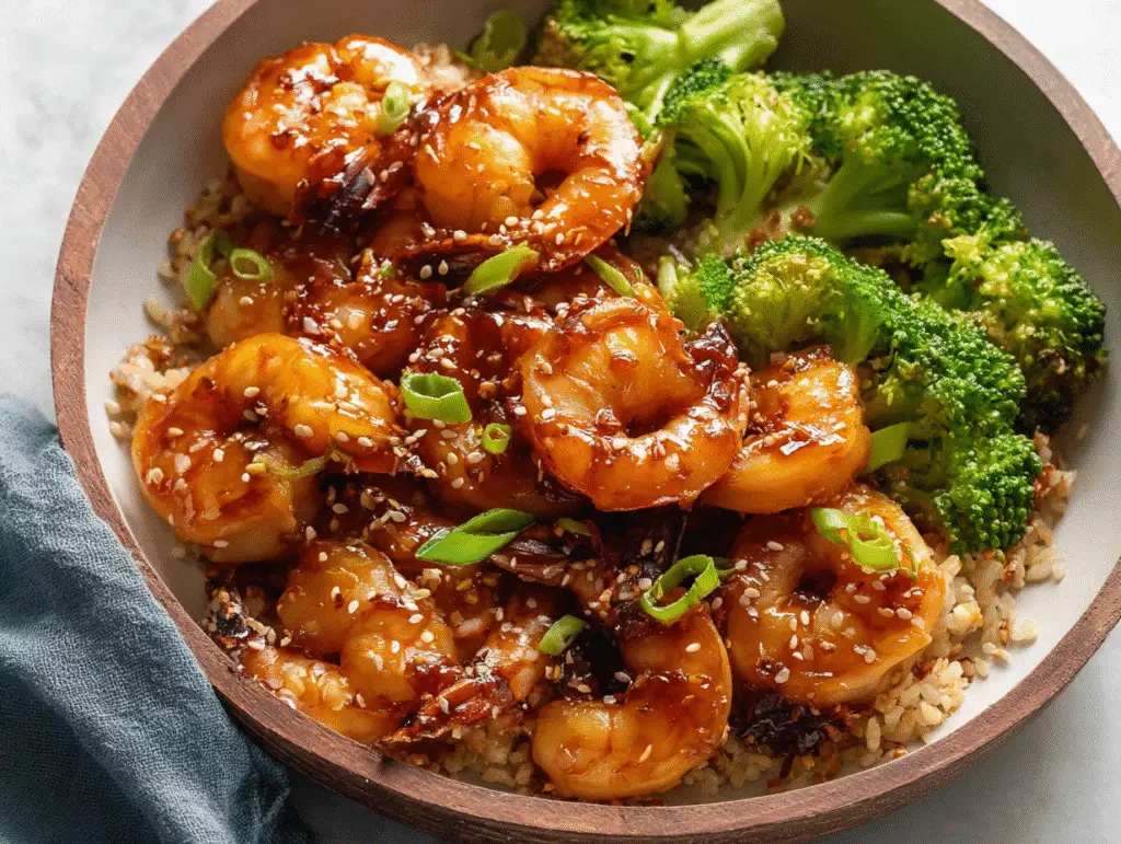 High-Protein Honey Garlic Shrimp