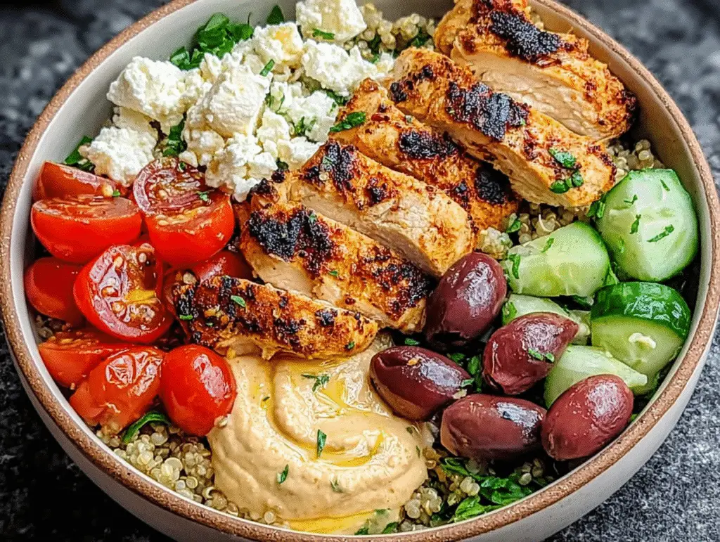 Homemade Mediterranean Chicken Bowls