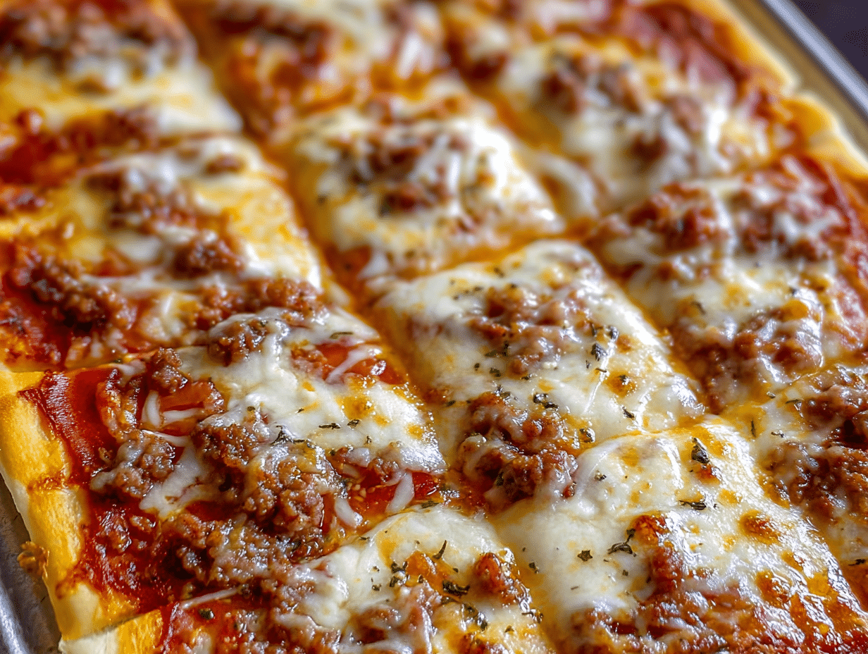 Homemade School Pizza