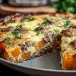 Homemade Sweet Potato Quiche with Ground Turkey