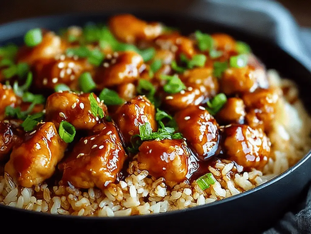 Honey BBQ Chicken Rice