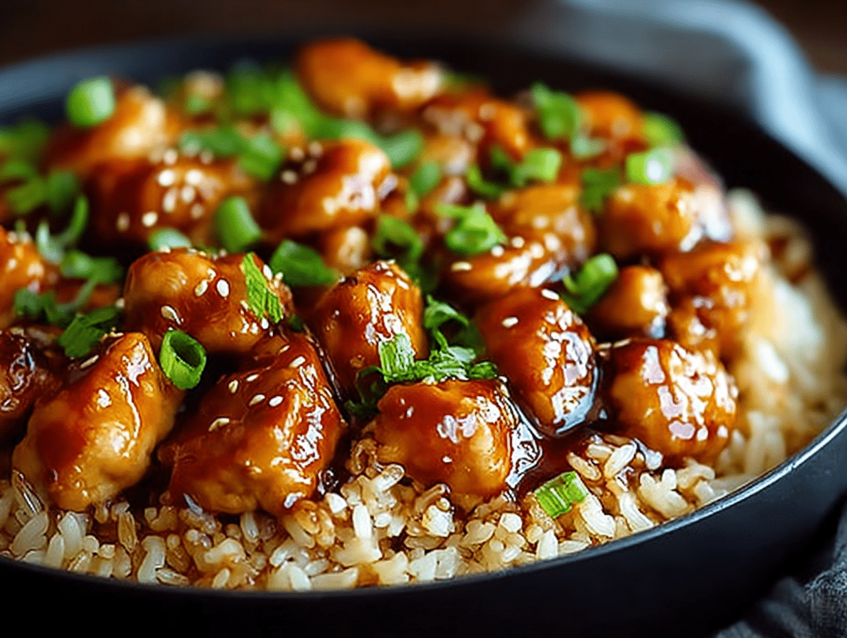 Honey BBQ Chicken Rice