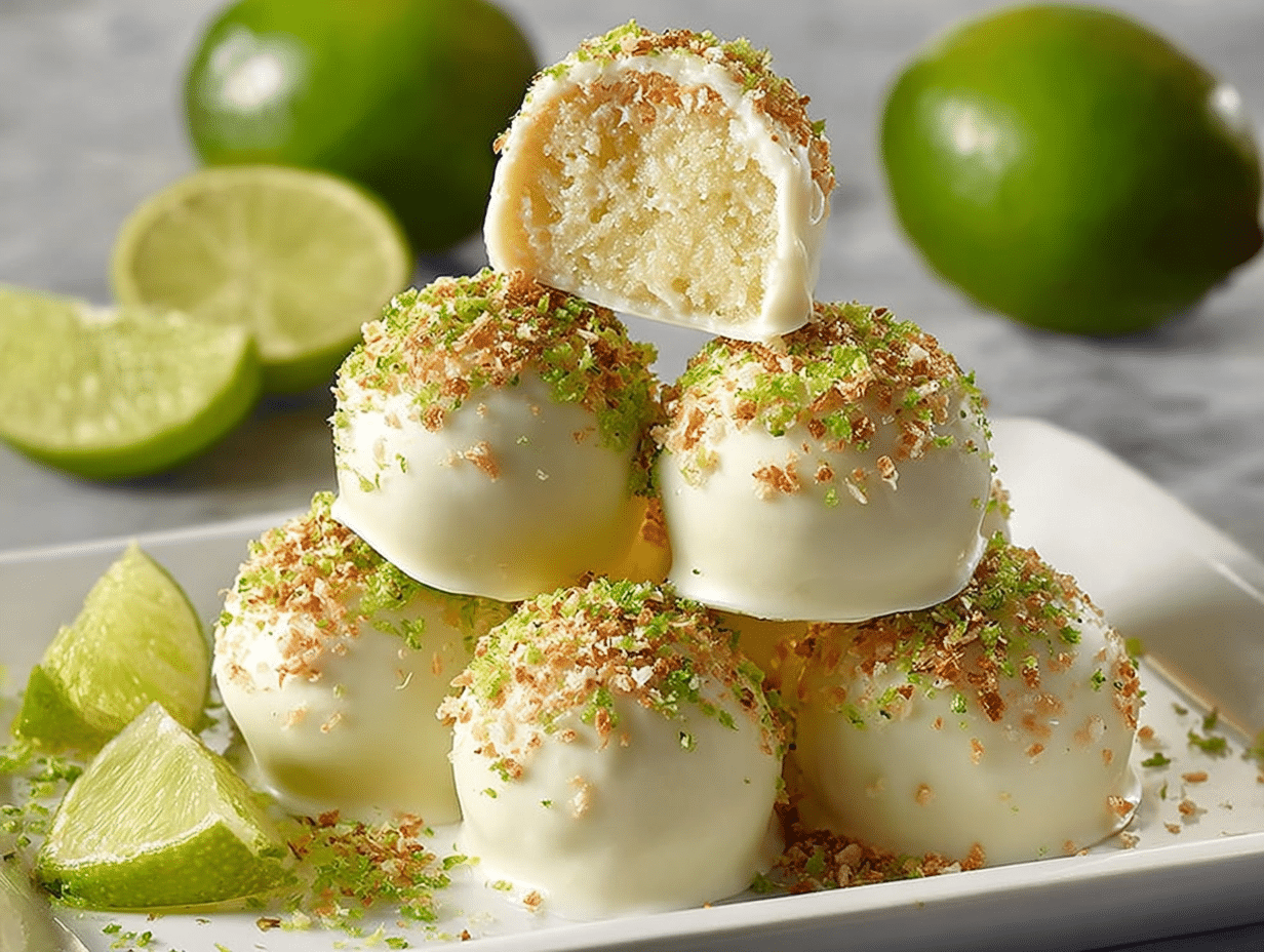 Indulge in Creamy Key Lime Truffles with a Tropical Twist