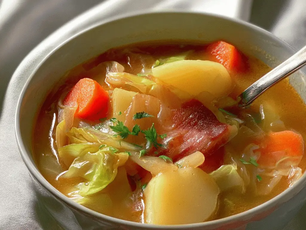Irish Bacon, Cabbage, and Potato Soup