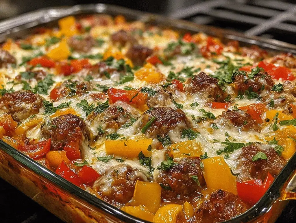 Italian Sausage & Pepper Casserole