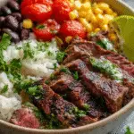 Juicy Cilantro Lime Steak Bowls