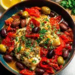 Lemon Mediterranean Baked Black Cod