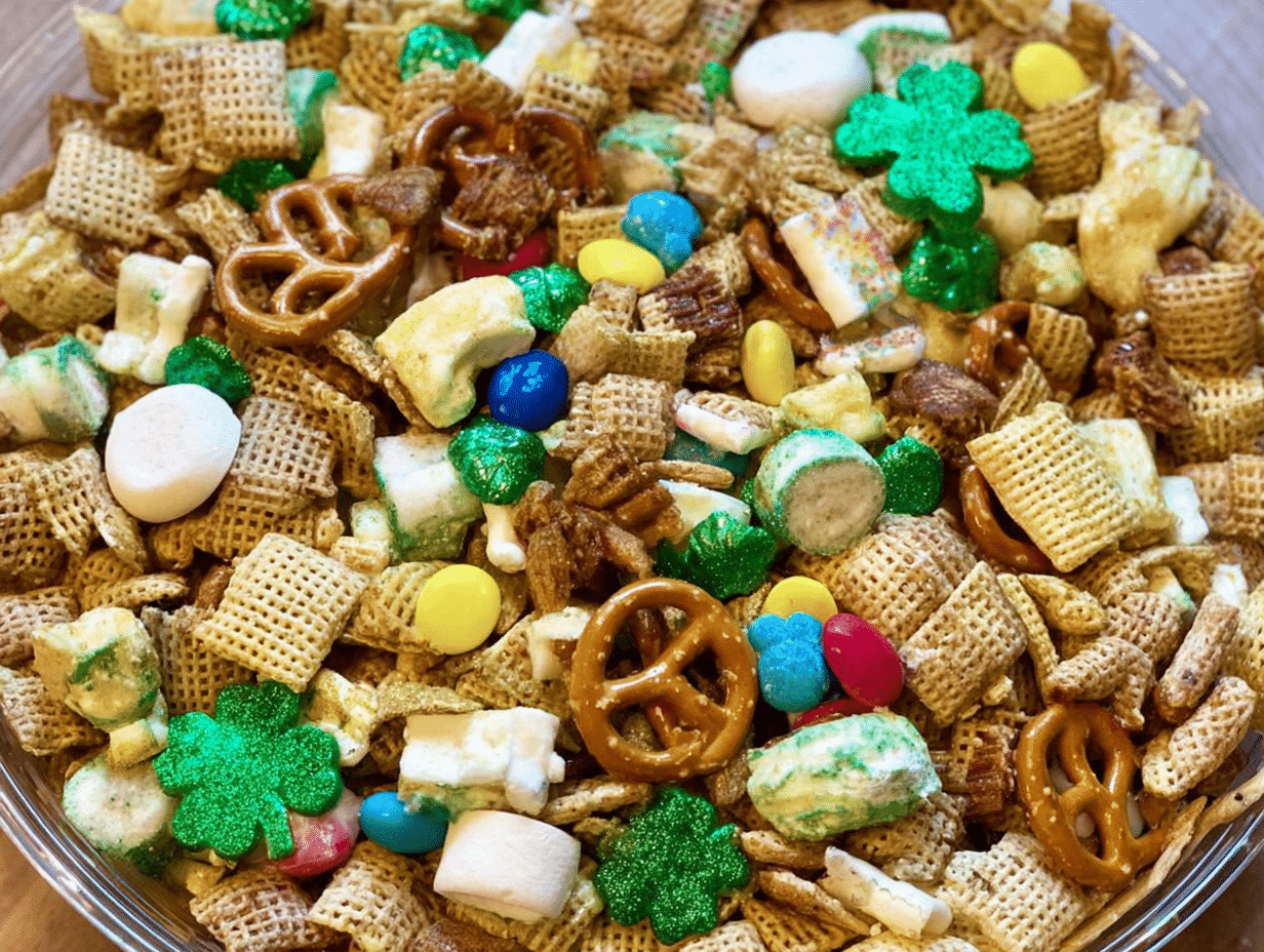 Leprechaun Bait (Saint Patrick's Day Chex Mix)