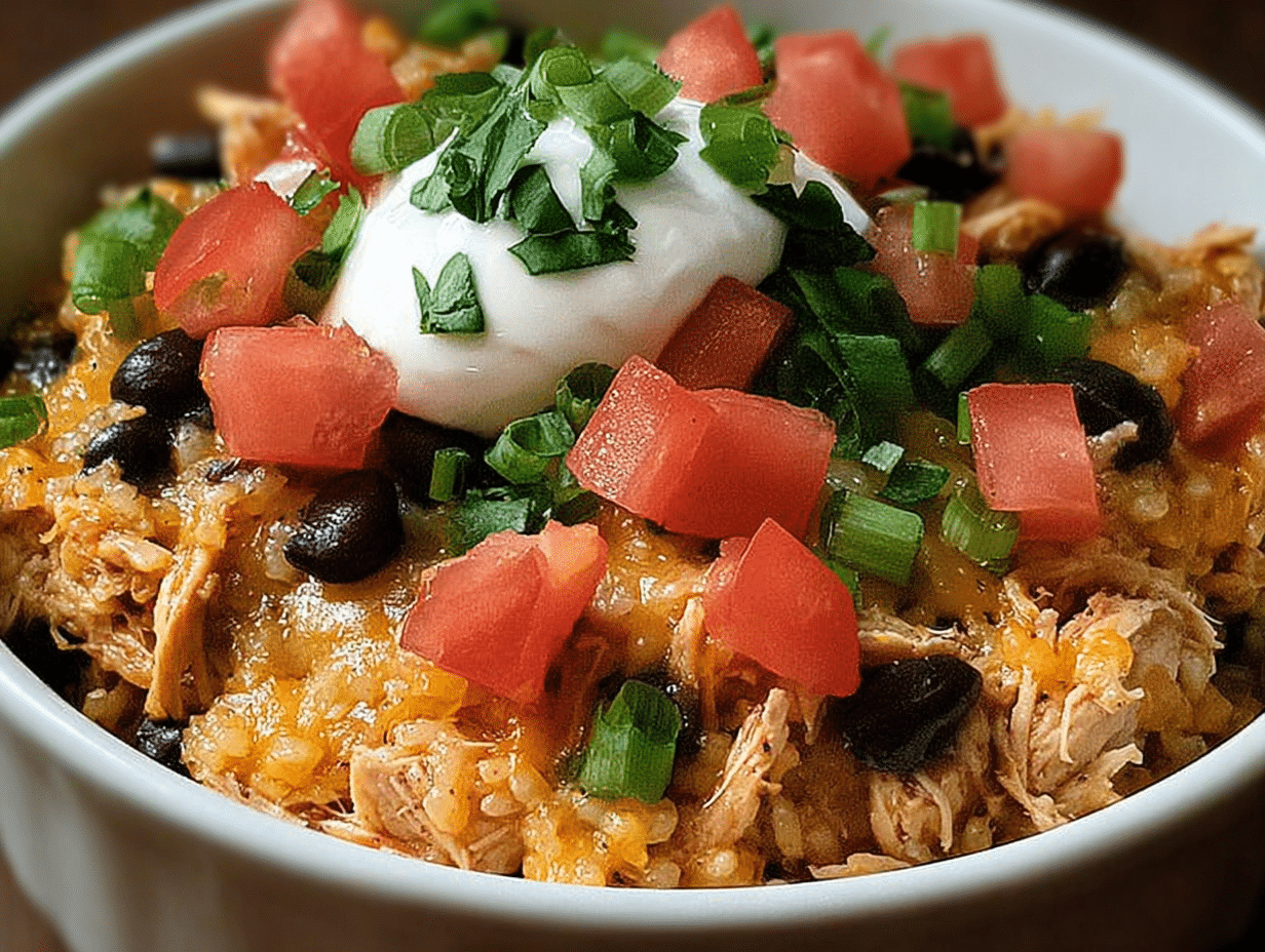 Low Carb Chicken Taco Casserole