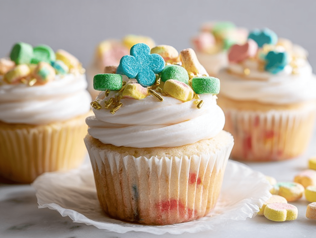 Lucky Charms Cupcakes