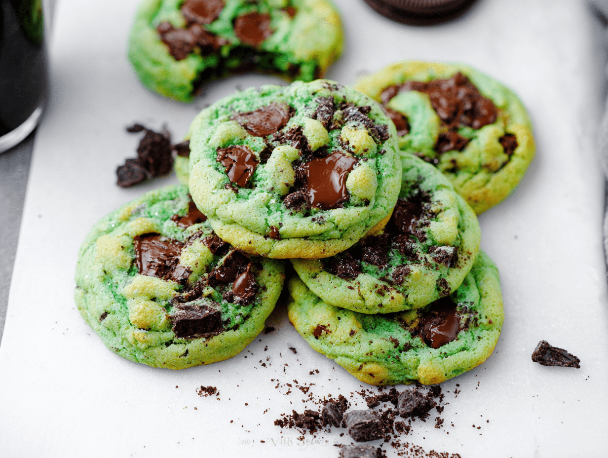 MINT OREO PUDDING COOKIES
