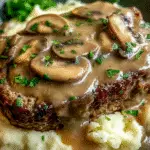 Meatloaf with Mushroom Gravy