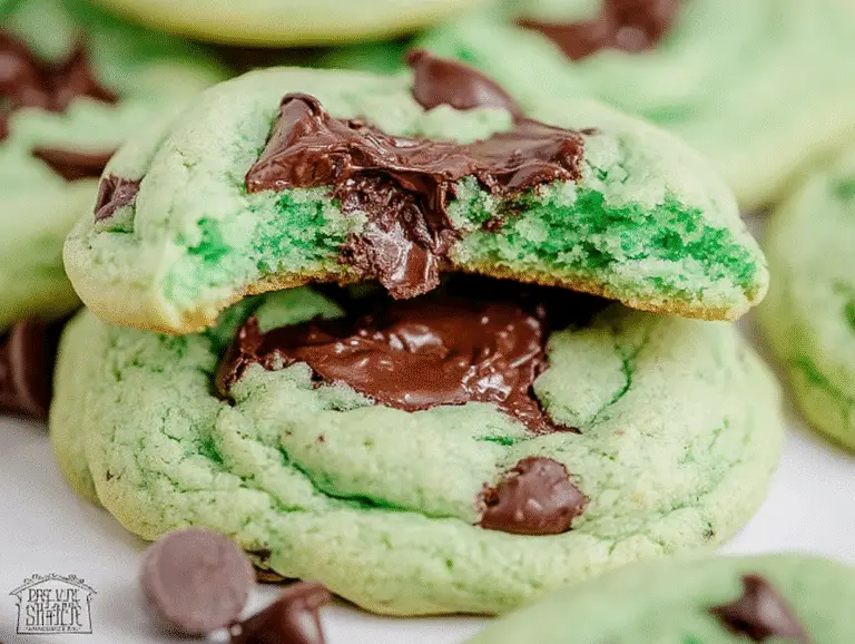 Mint Chocolate Chip Cookies