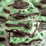 Mint Chocolate Shamrock Bark