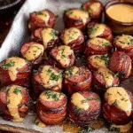 Mustard Hasselback Kielbasa Bites