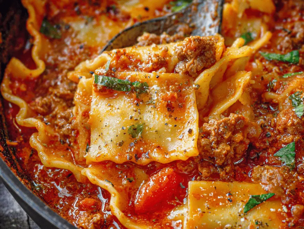 One Pot Lasagna Pasta