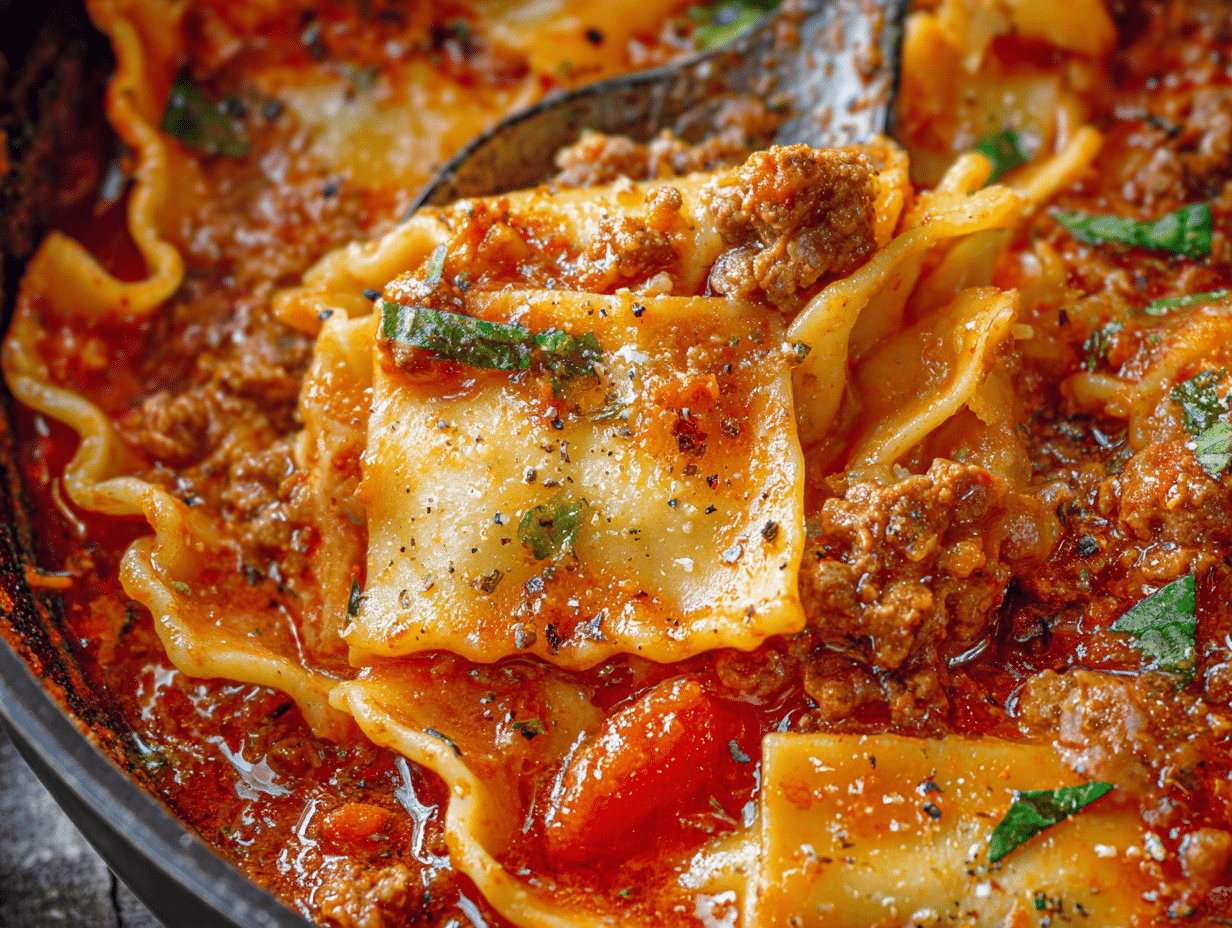 One Pot Lasagna Pasta