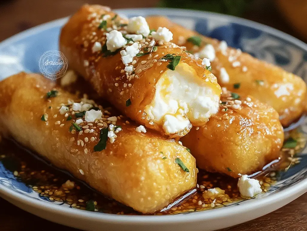 Oven Fried Feta Rolls