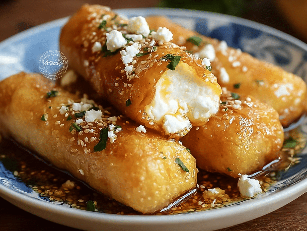 Oven Fried Feta Rolls