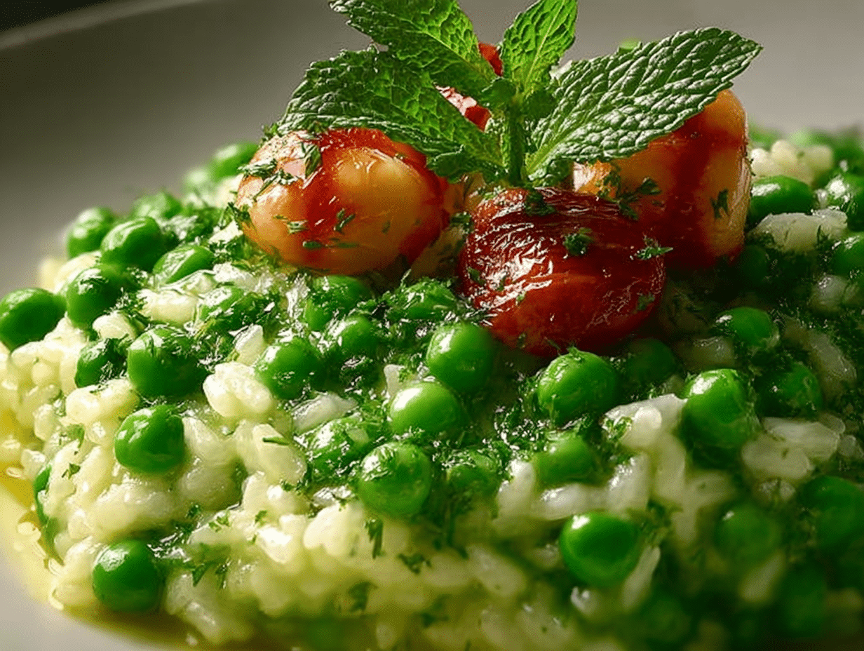Pea and Mint Risotto