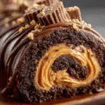 Peanut Butter Cup Chocolate Roll