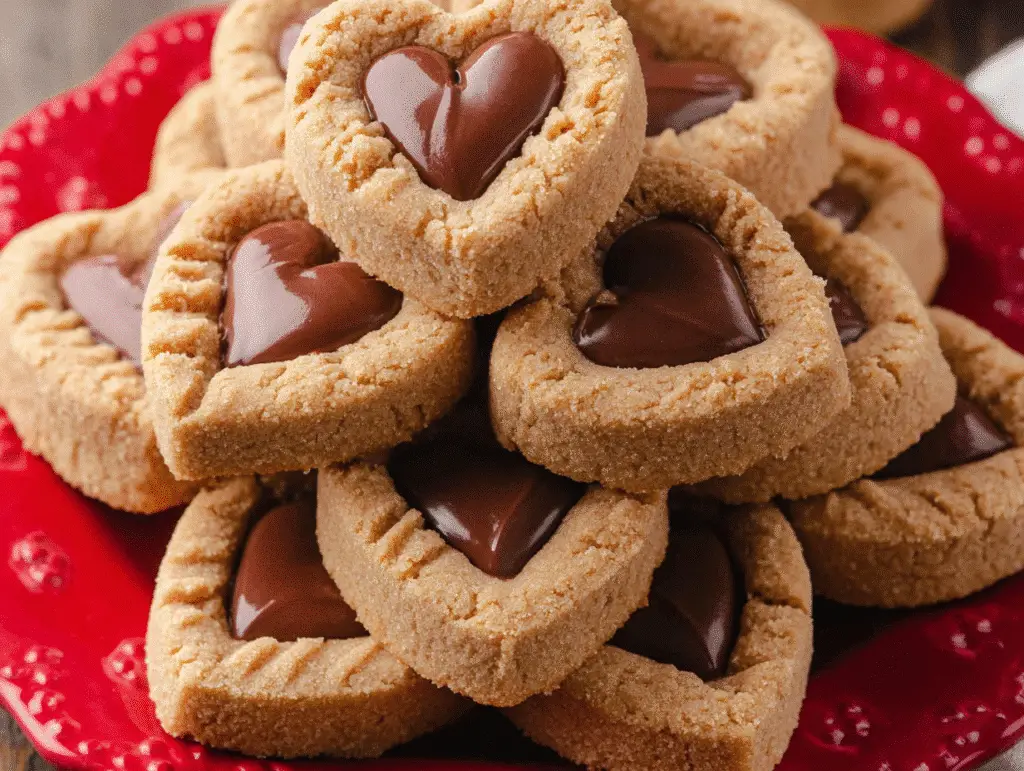 Peanut Butter Valentine’s Day Cookies
