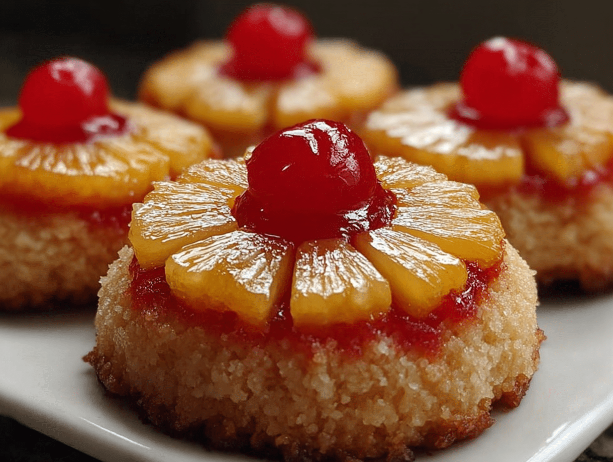 Pineapple Upside Down Sugar Cookies