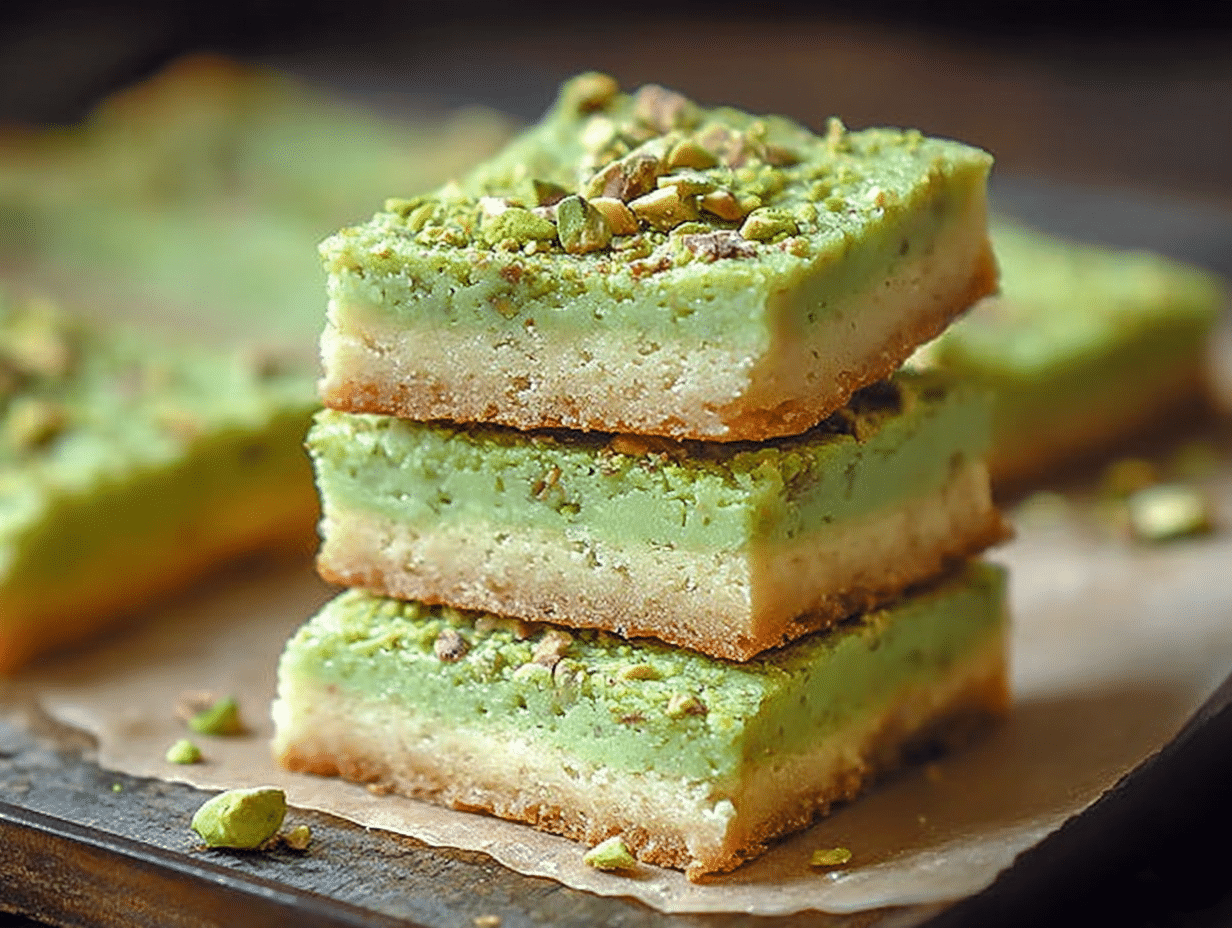 Pistachio Cookie Bars