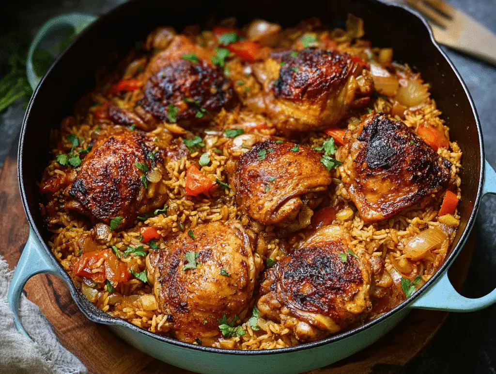 Quick Dutch Oven Chicken Thighs