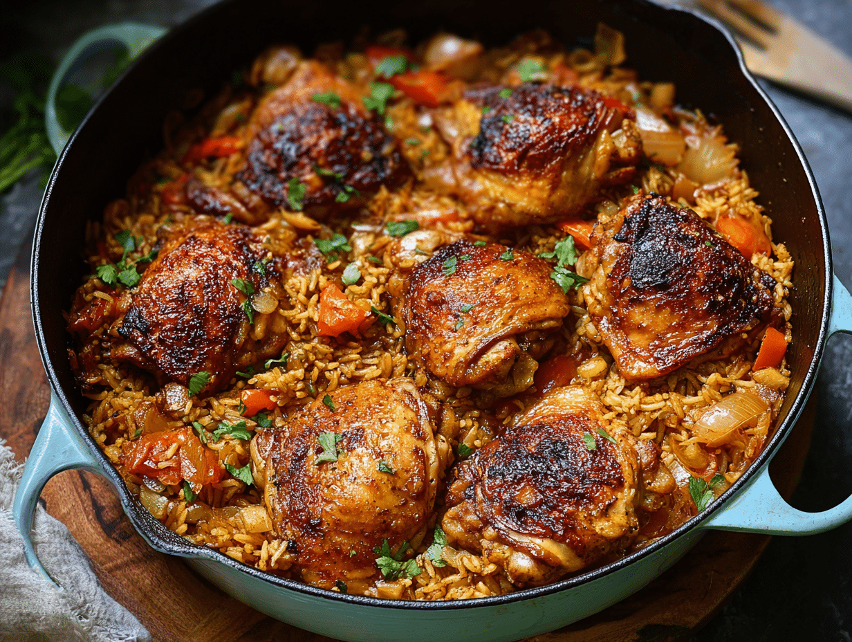 Quick Dutch Oven Chicken Thighs