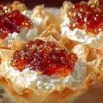 Quick Pepper Jelly Cream Cheese Appetizer Dip and Bites